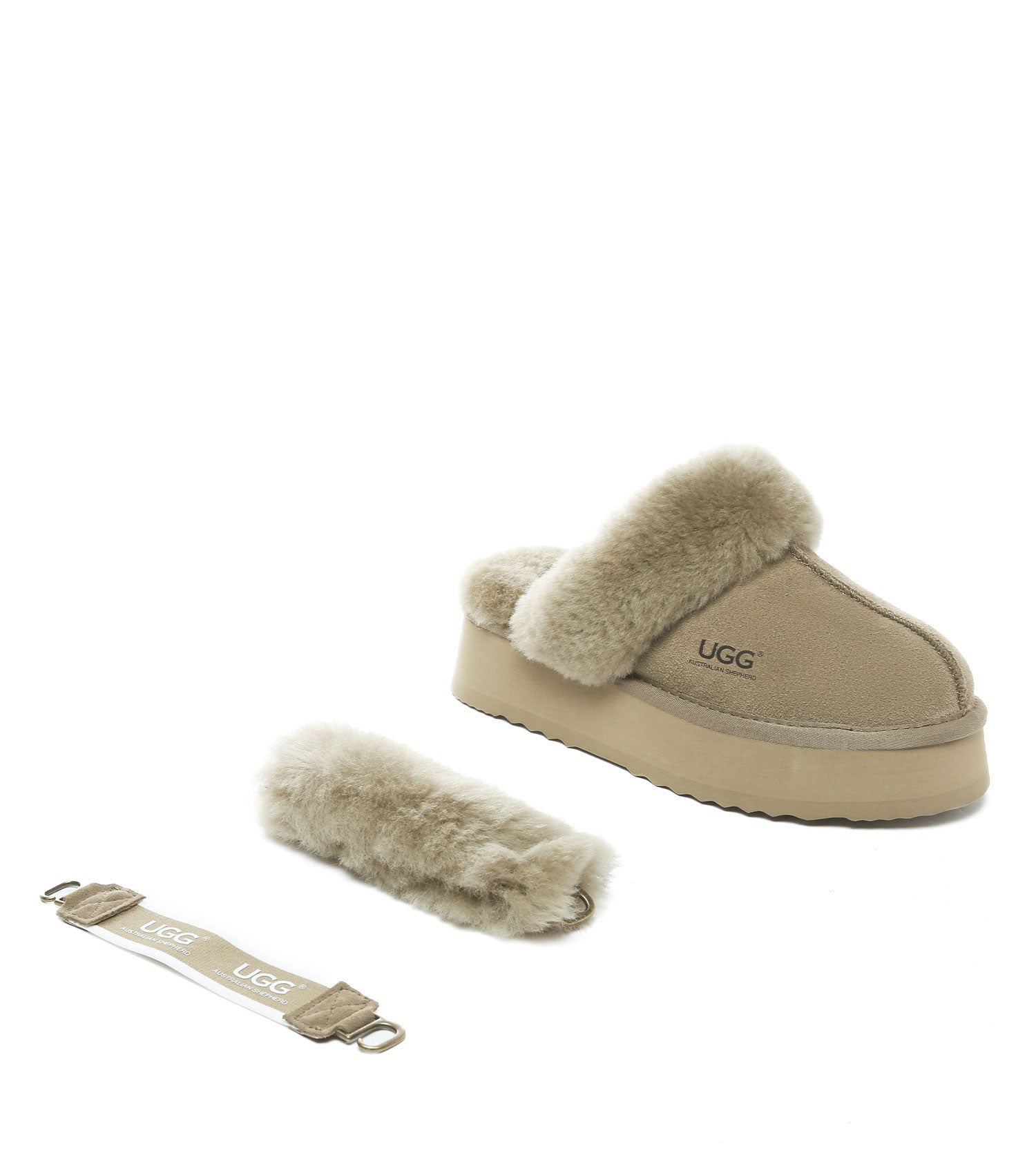Australian Shepherd UGG Musa platform Slippers - AS2077-Slippers-PEROZ Accessories