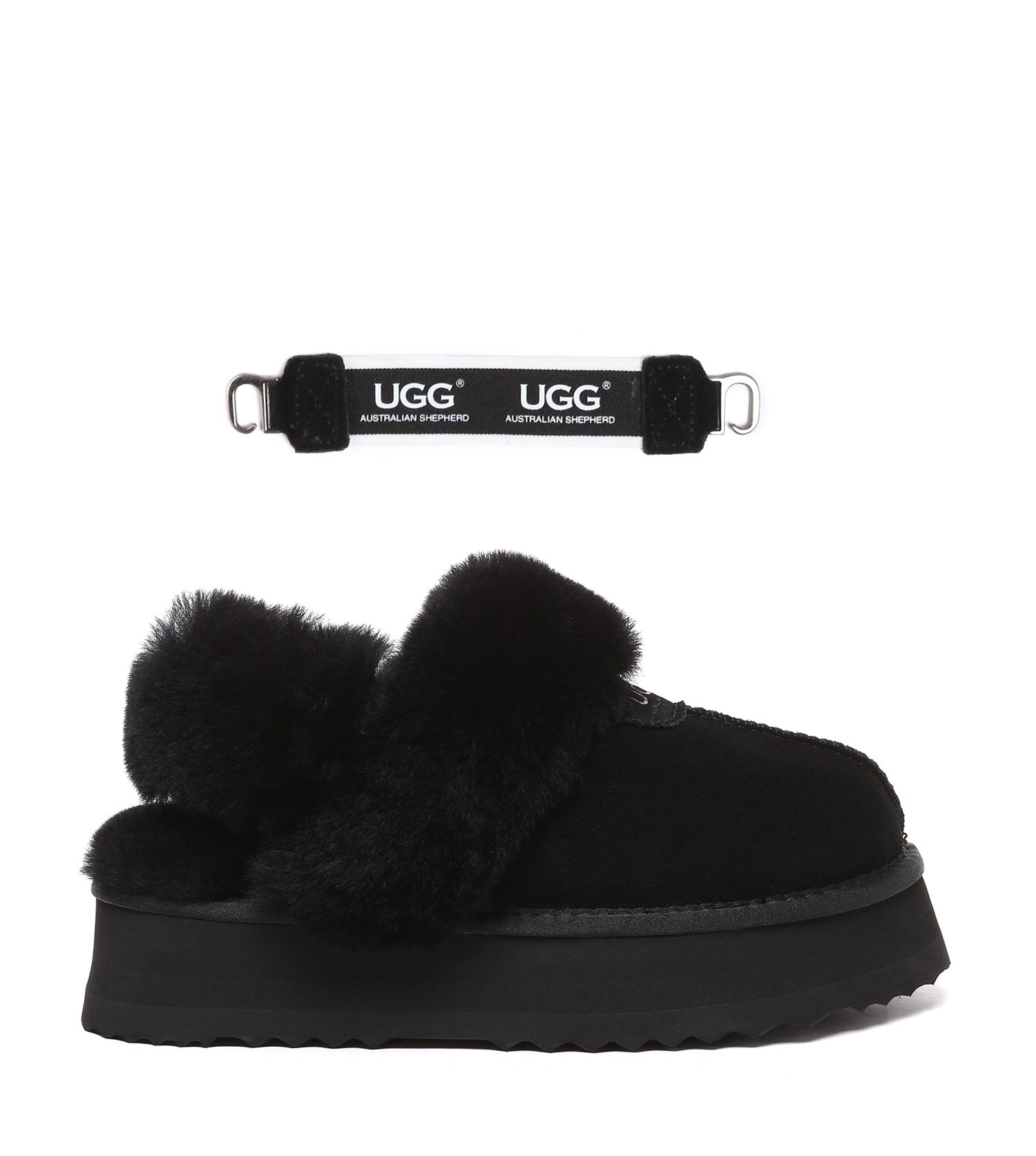 Australian Shepherd UGG Fulla platform Slippers - AS2078-Slippers-PEROZ Accessories