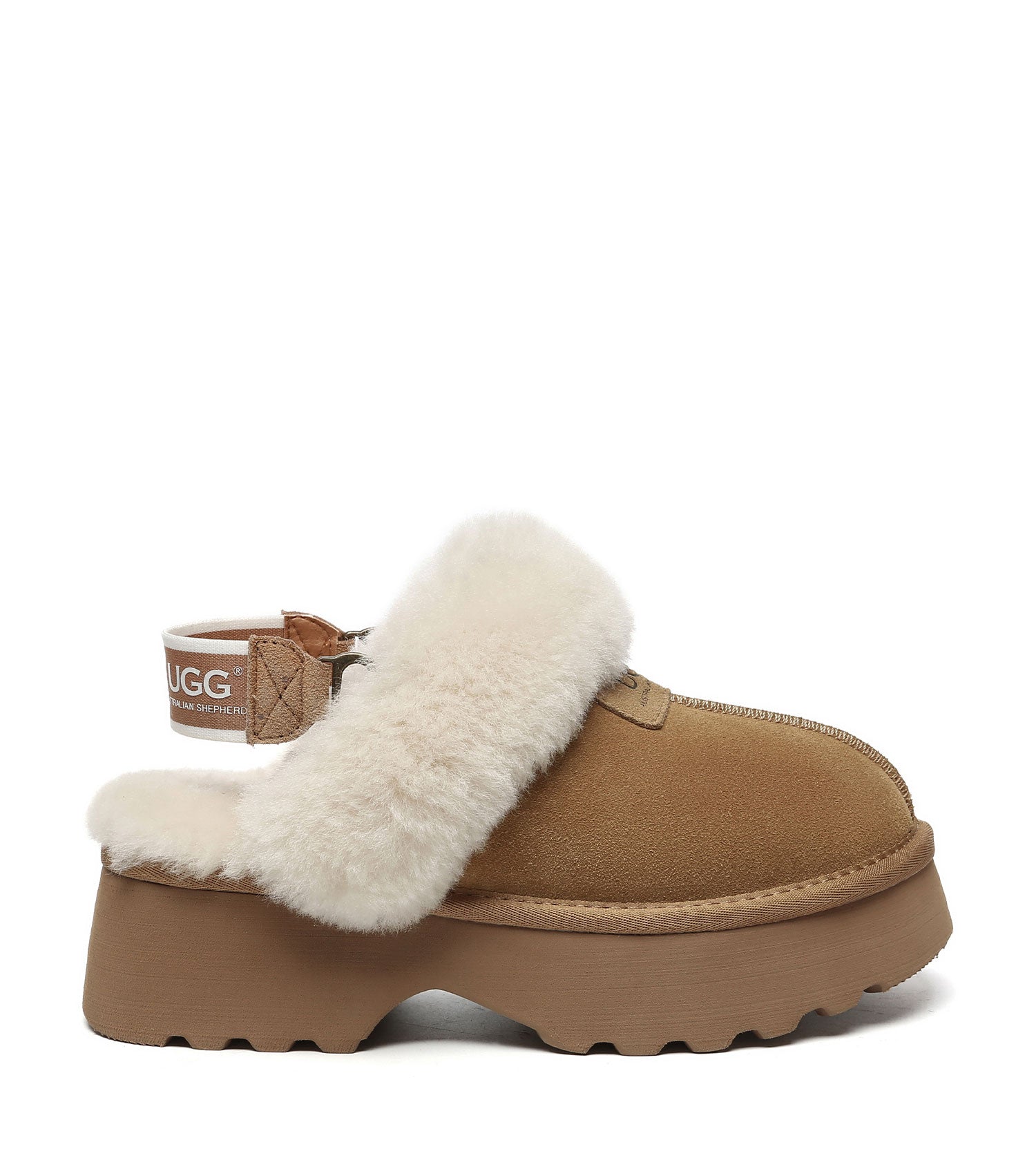 Australian Shepherd UGG Muna Platform Slippers - AS2087-Slippers-PEROZ Accessories