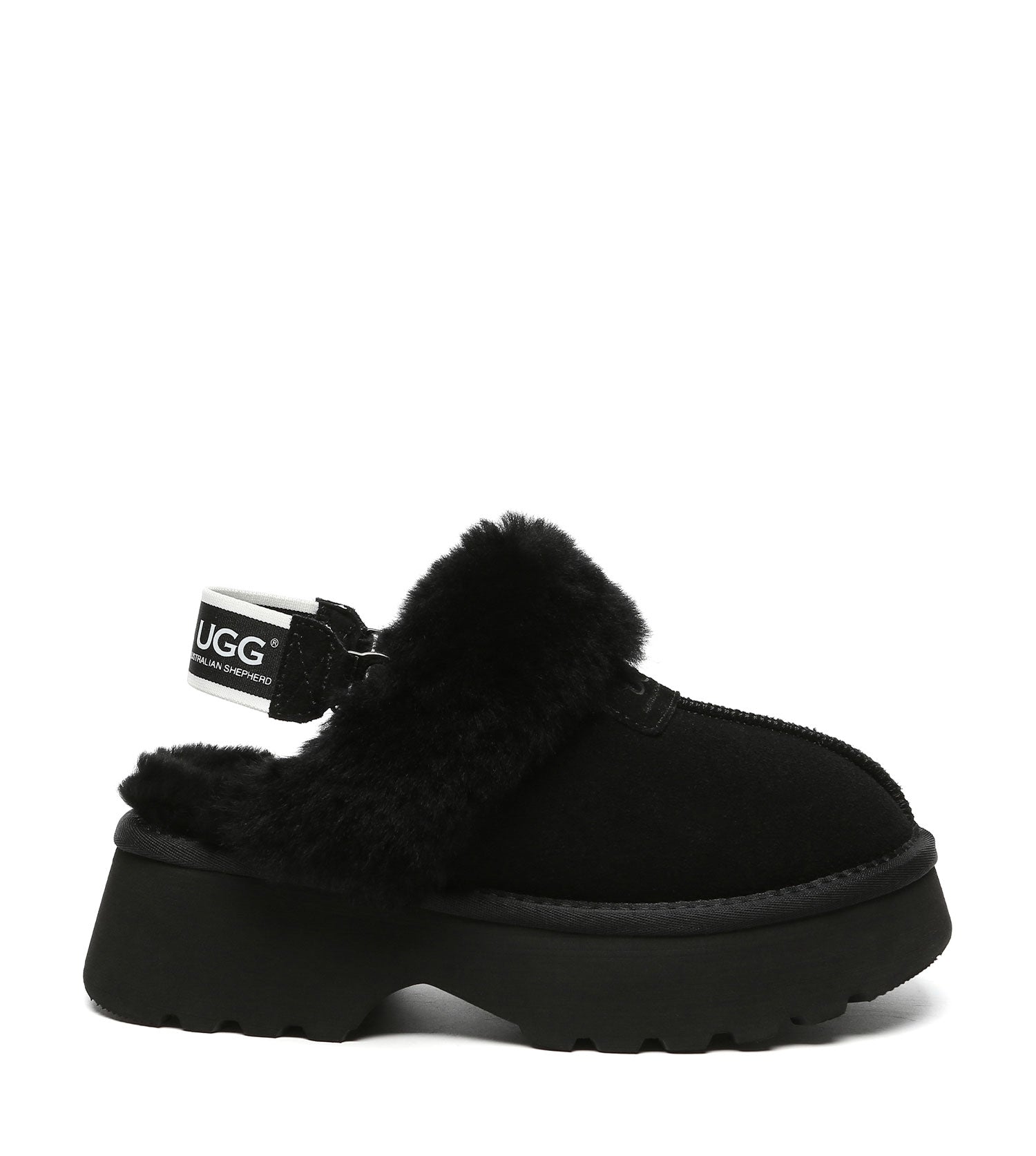 Australian Shepherd UGG Muna Platform Slippers - AS2087-Slippers-PEROZ Accessories