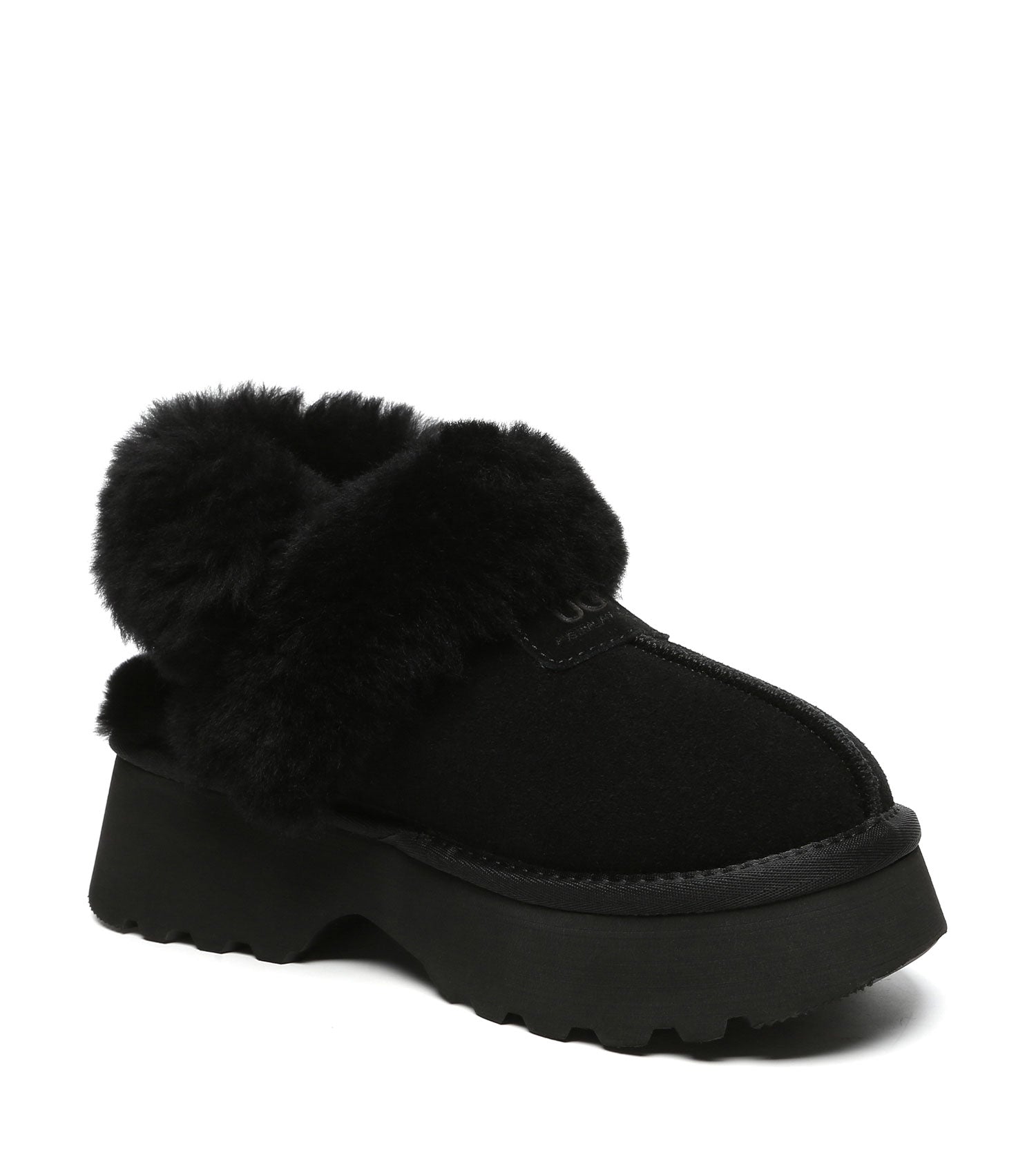 Australian Shepherd UGG Muna Platform Slippers - AS2087-Slippers-PEROZ Accessories