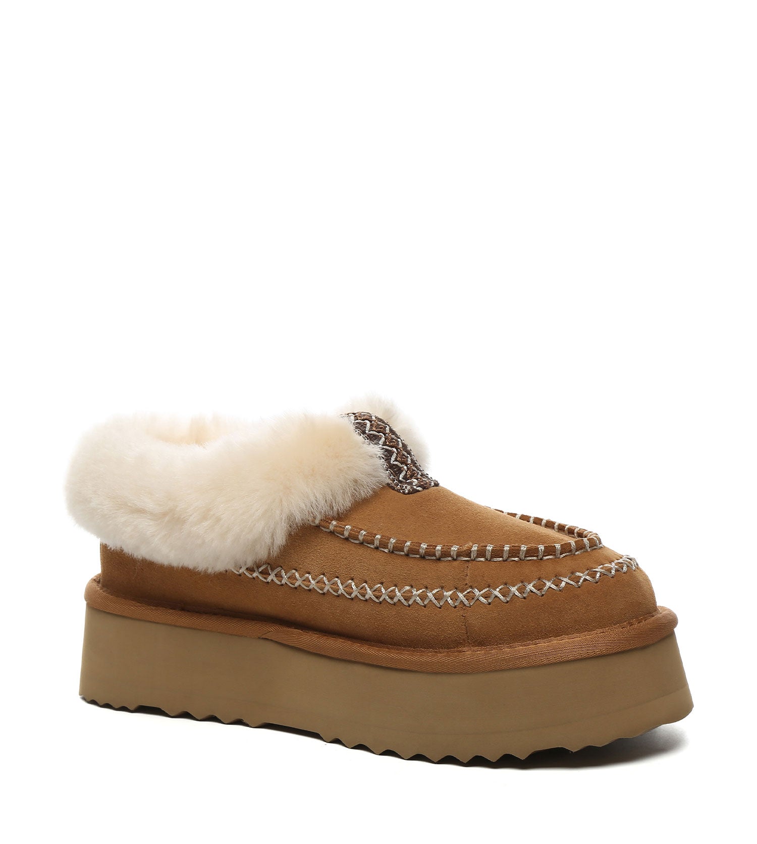 Australian Shepherd UGG Santana Platform Slippers - AS2093-Slippers-PEROZ Accessories