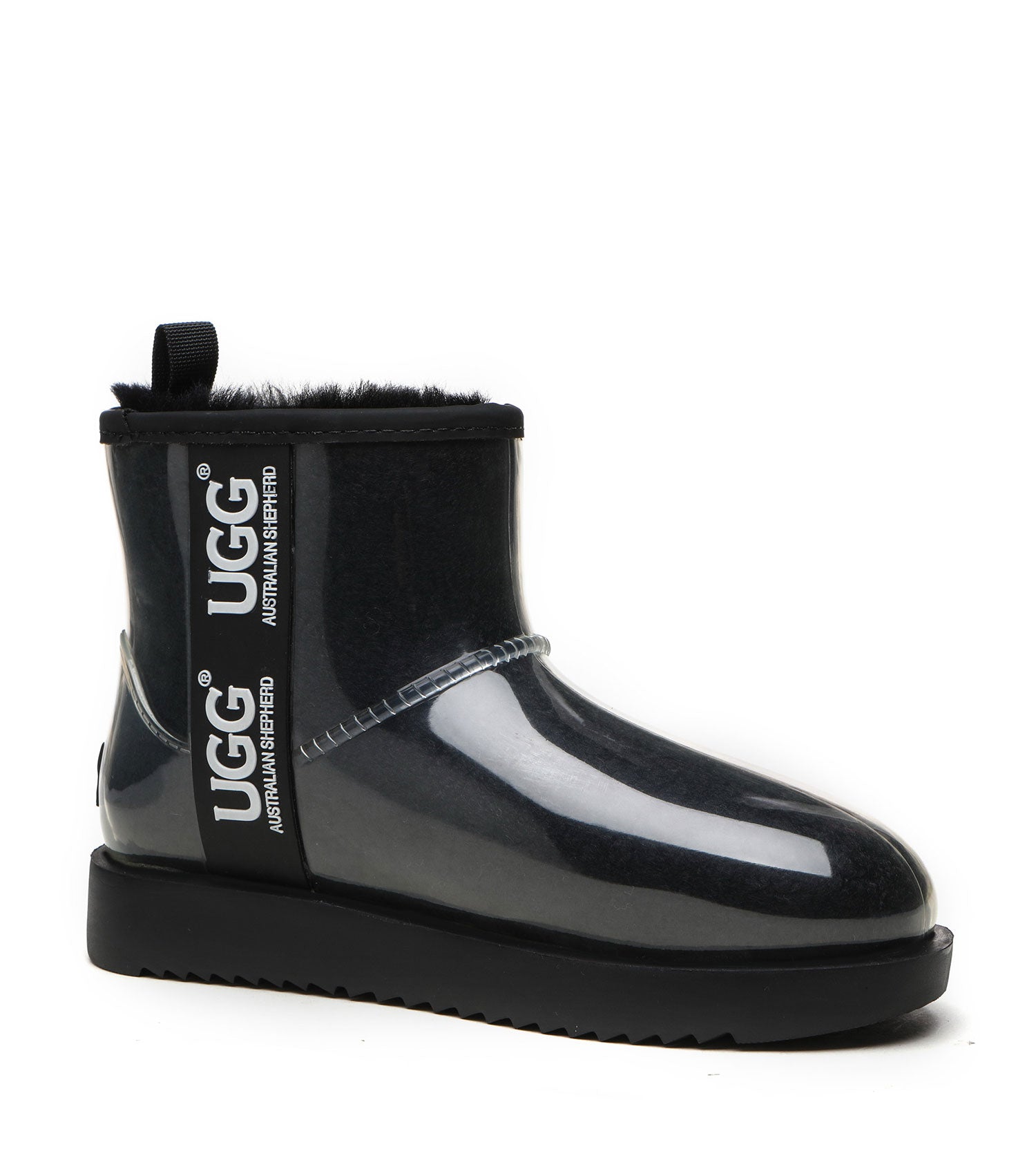 Australian Shepherd UGG Boots Clear Waterproof and Shearling Women Coated Classic-Boots-PEROZ Accessories