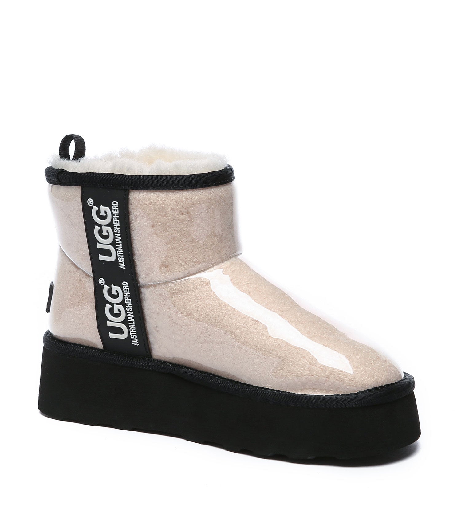 Australian Shepherd UGG Coated Classic Platform UGG Boots - AS3042-UGG Boots-PEROZ Accessories