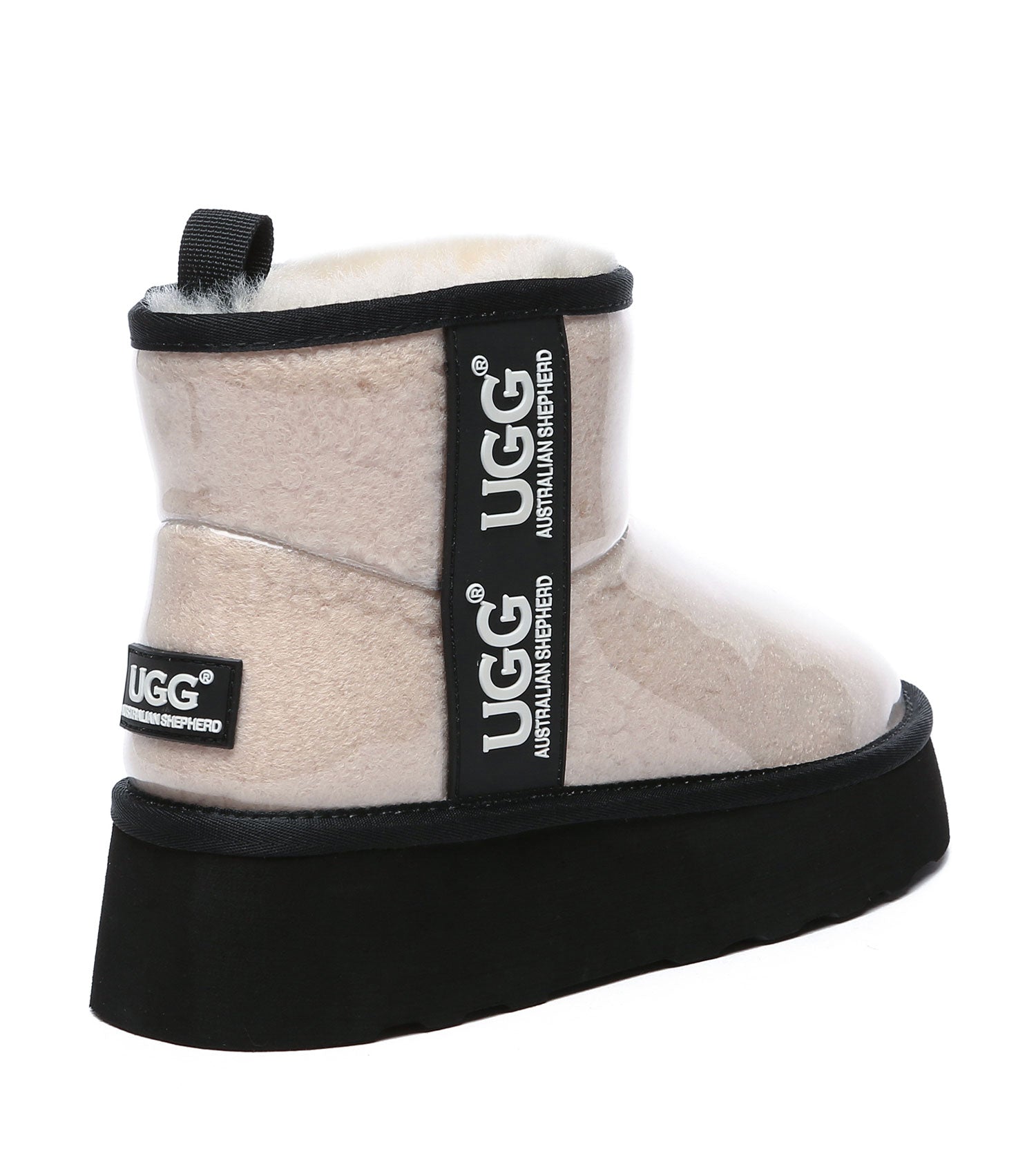 Australian Shepherd UGG Coated Classic Platform UGG Boots - AS3042-UGG Boots-PEROZ Accessories