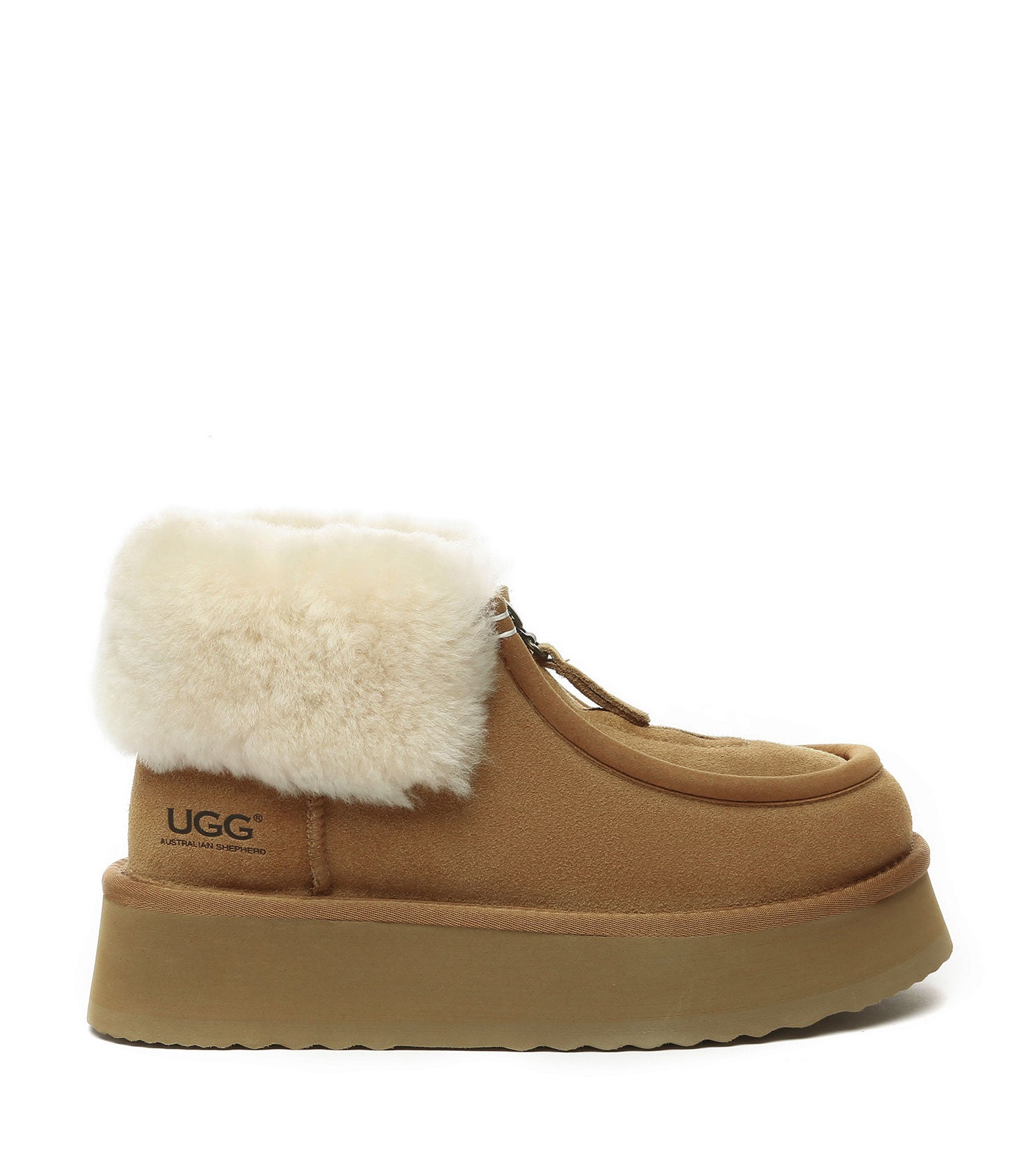 Australian Shepherd UGG Zip Platform UGG Boots - AS3062-UGG Boots-PEROZ Accessories