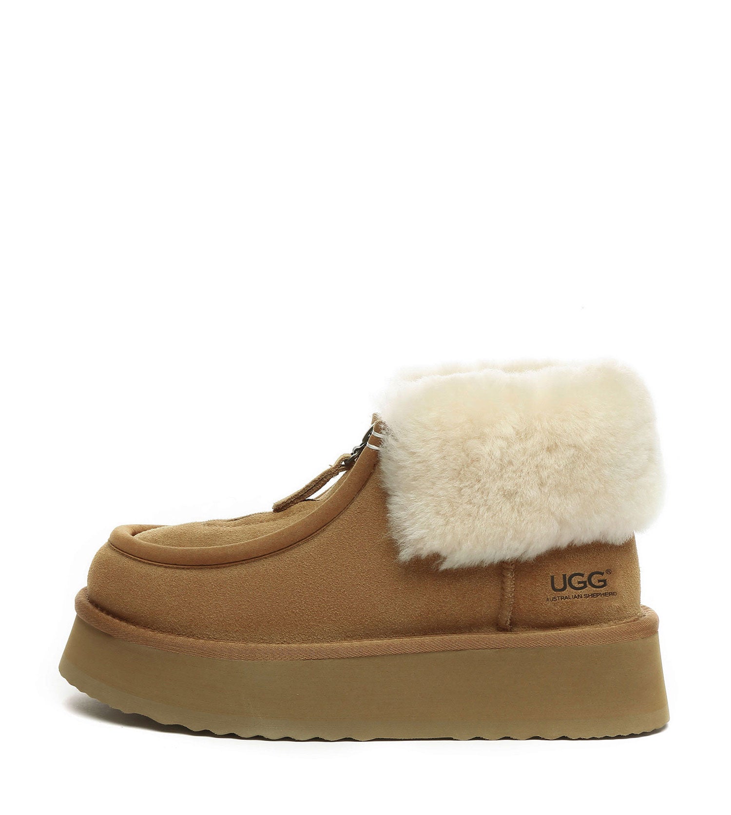 Australian Shepherd UGG Zip Platform UGG Boots - AS3062-UGG Boots-PEROZ Accessories