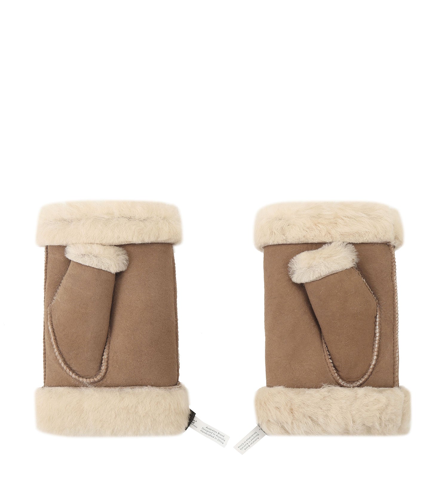 Australian Shepherd UGG Fingerless Sheepskin Mittens - ASA011-Accessories-PEROZ Accessories
