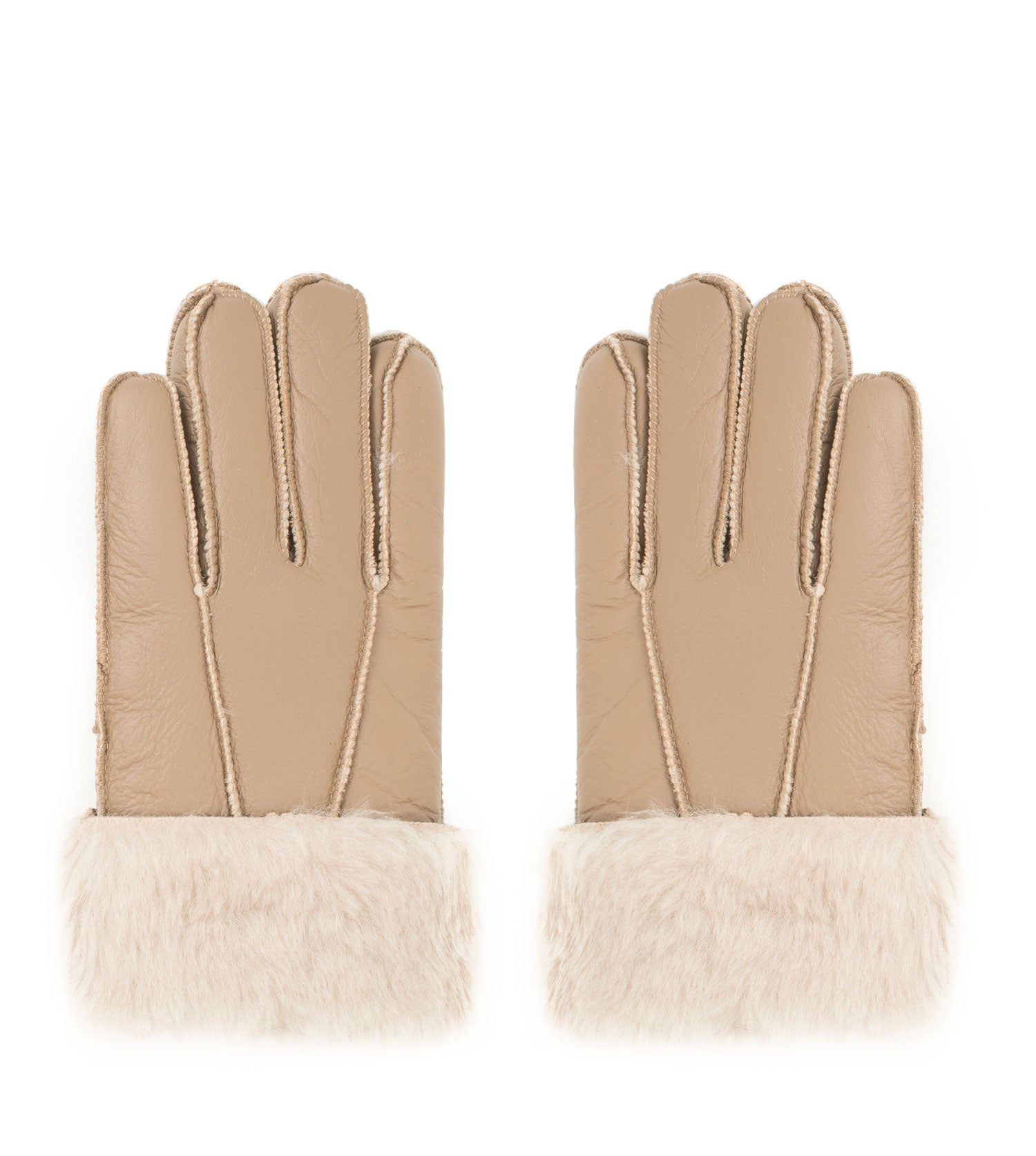 Australian Shepherd Leather Stitching Gloves - ASA014-Gloves-PEROZ Accessories