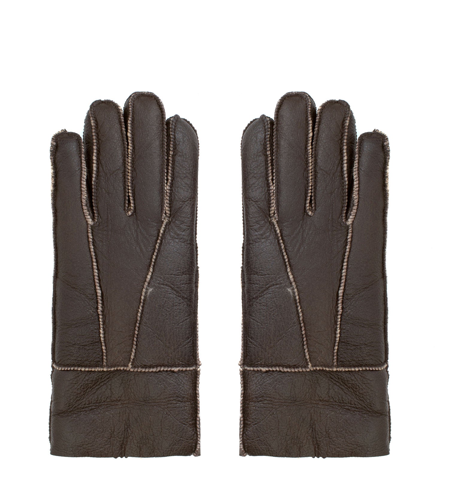 Australian Shepherd Leather Stitching Gloves - ASA014-Gloves-PEROZ Accessories