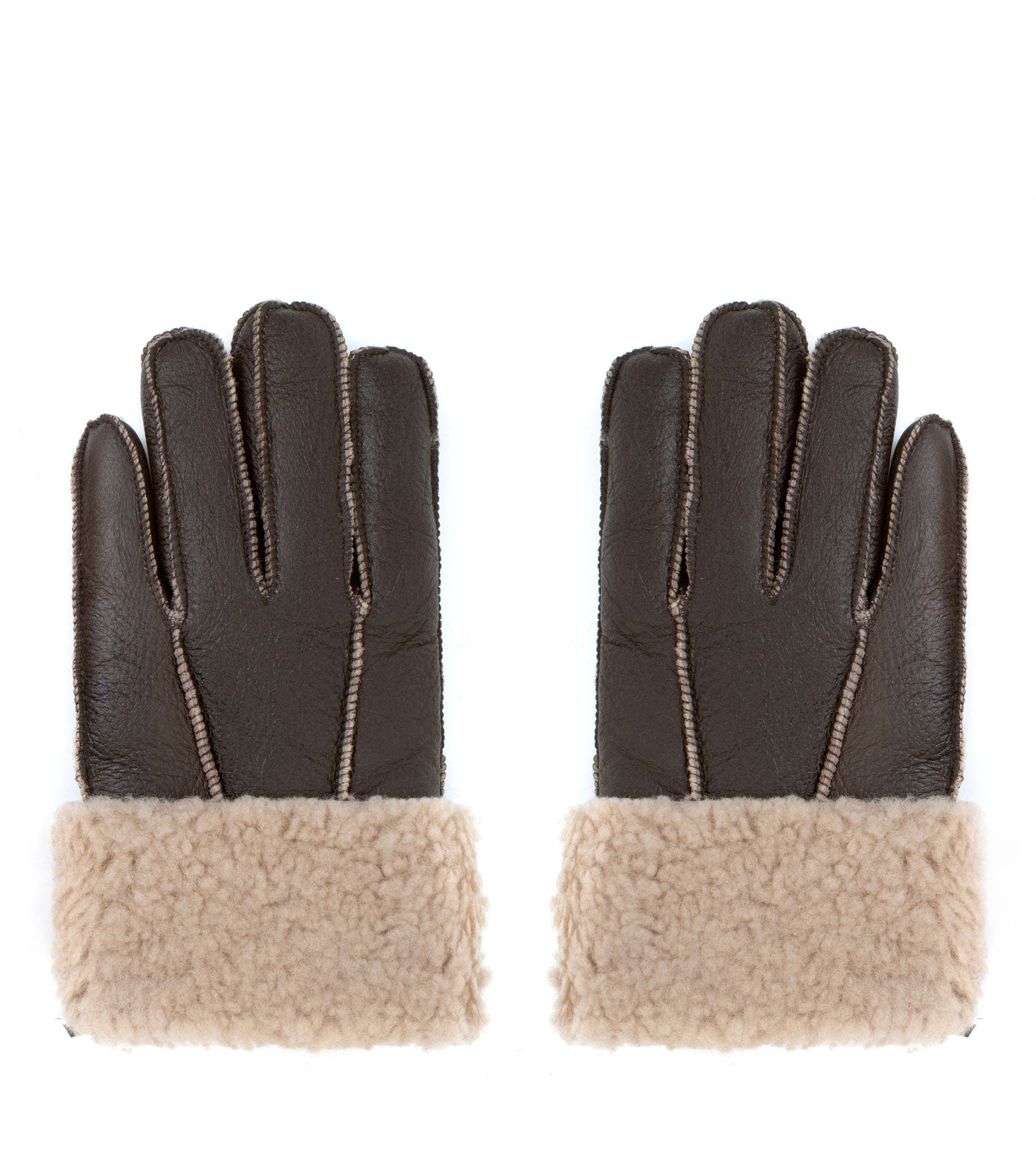 Australian Shepherd Leather Stitching Gloves - ASA014-Gloves-PEROZ Accessories