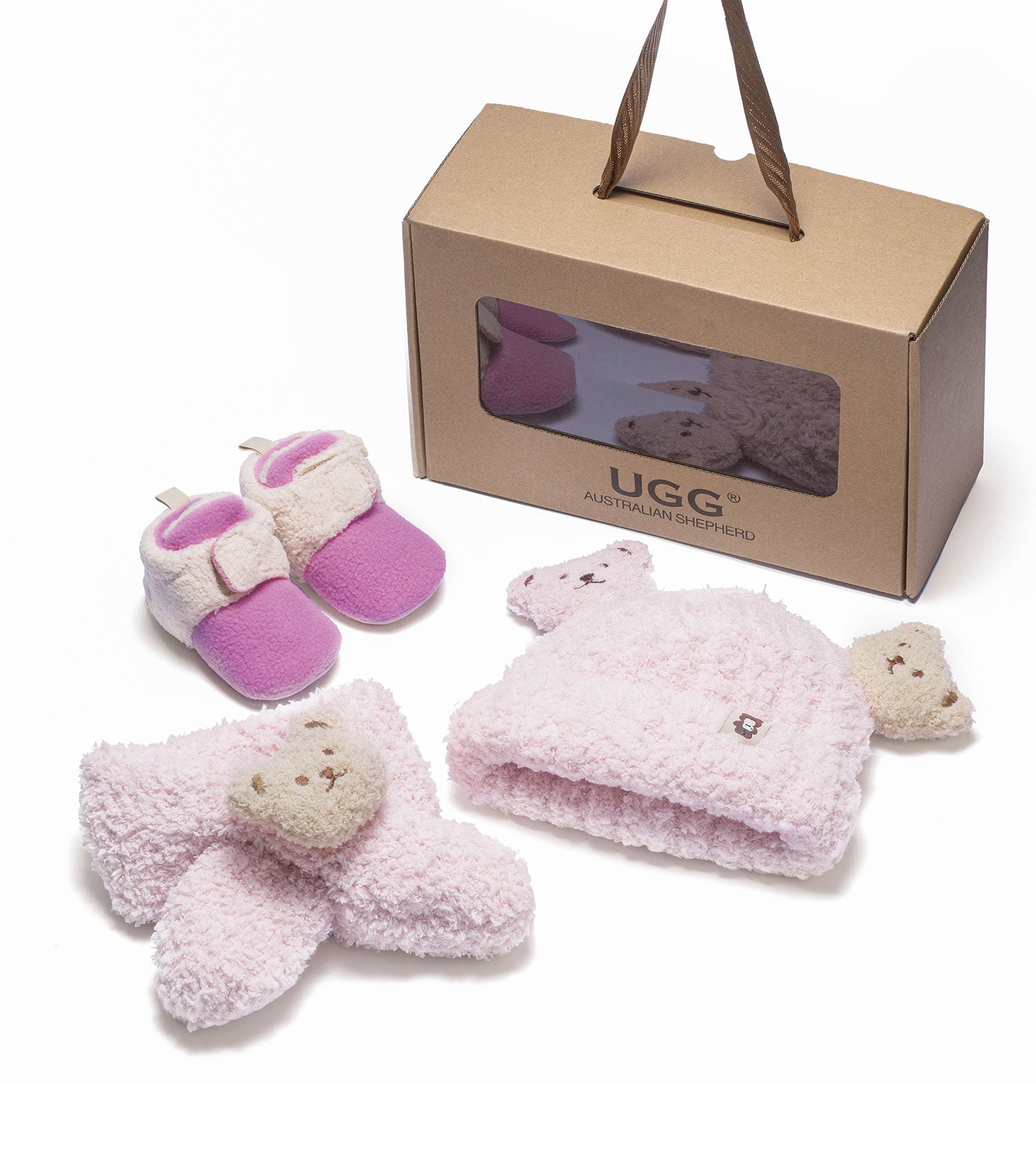 Australian Shepherd UGG Baby Booties Gift Set - ASZ009-UGG Boots-PEROZ Accessories