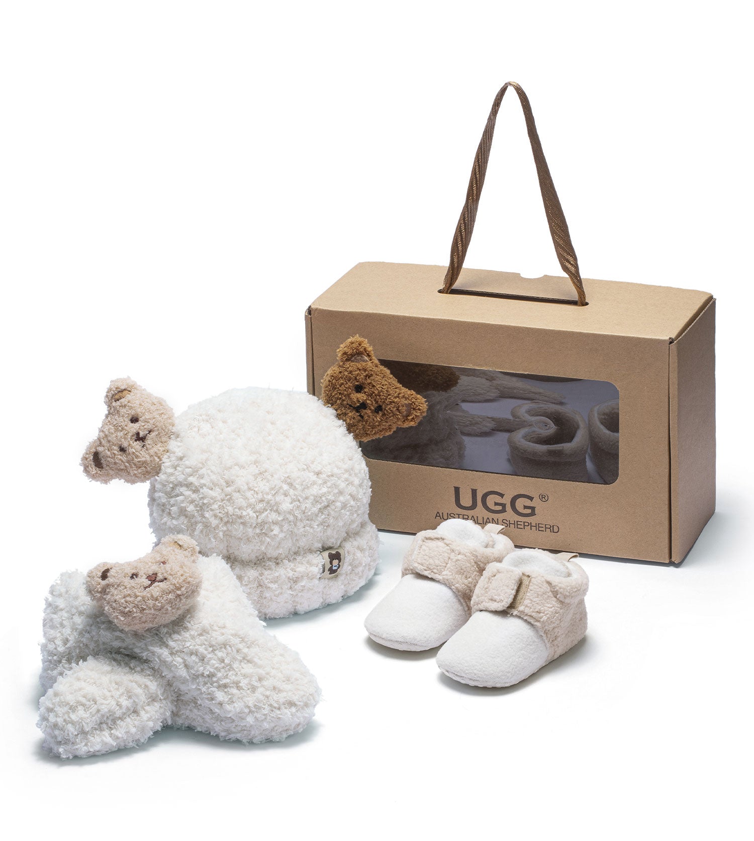 Australian Shepherd UGG Baby Booties Gift Set - ASZ009-UGG Boots-PEROZ Accessories
