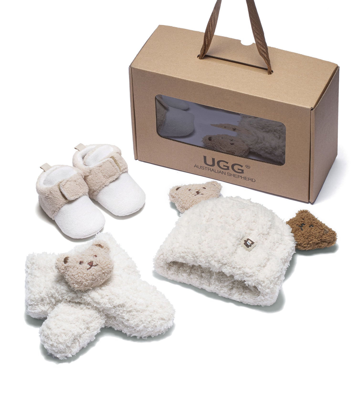 Australian Shepherd UGG Baby Booties Gift Set - ASZ009-UGG Boots-PEROZ Accessories