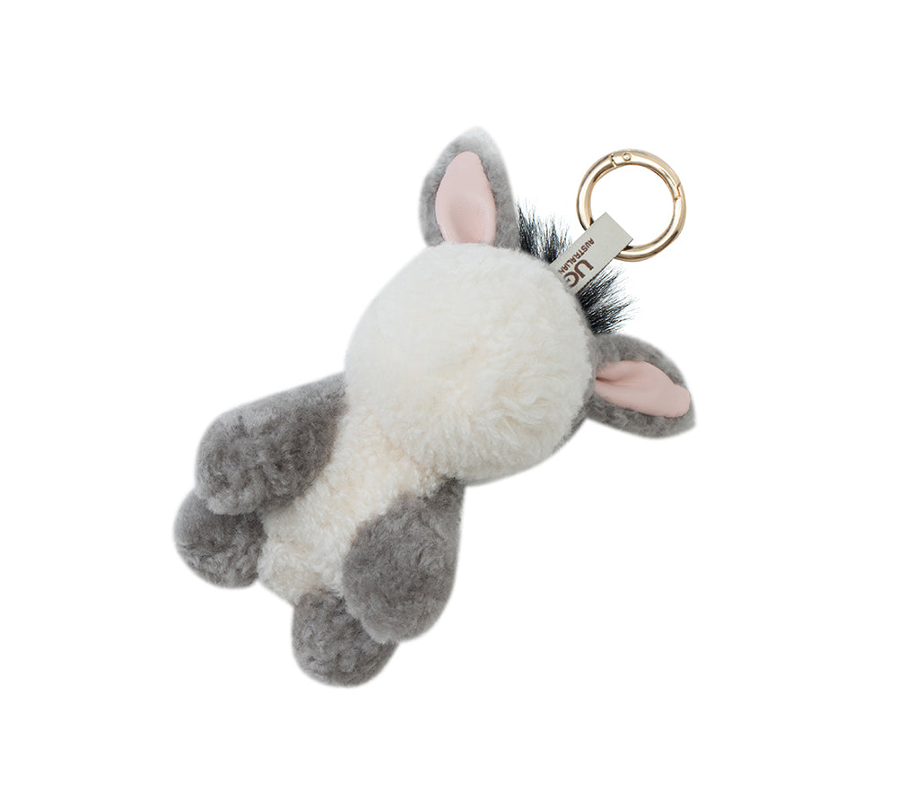 AUSTRALIAN SHEPHERD Fluffy Plush Donkey Companion Moofy Keyring-keyring-PEROZ Accessories