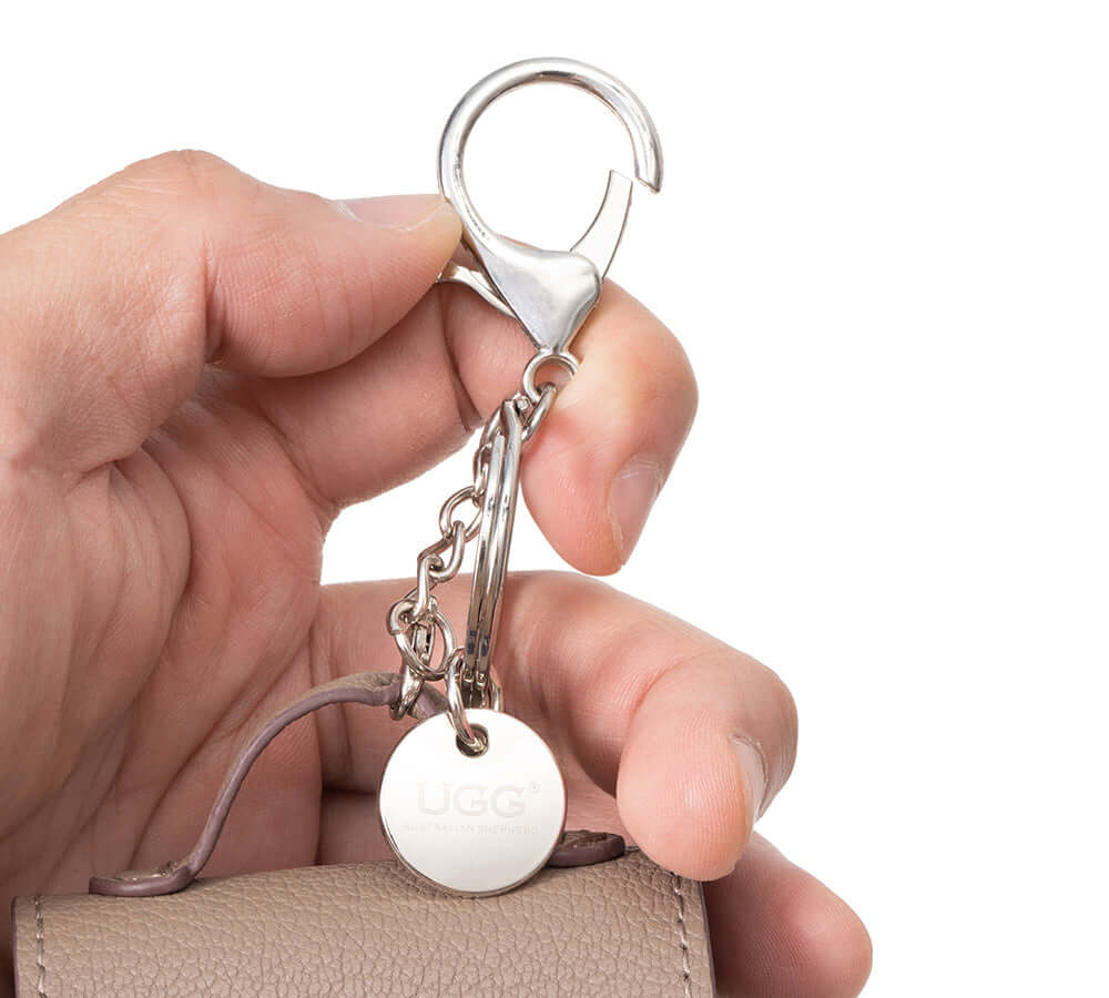AUSTRALIAN SHEPHERD® Leather-Look Mini Purse Keyring Earpods Case-PEROZ Accessories