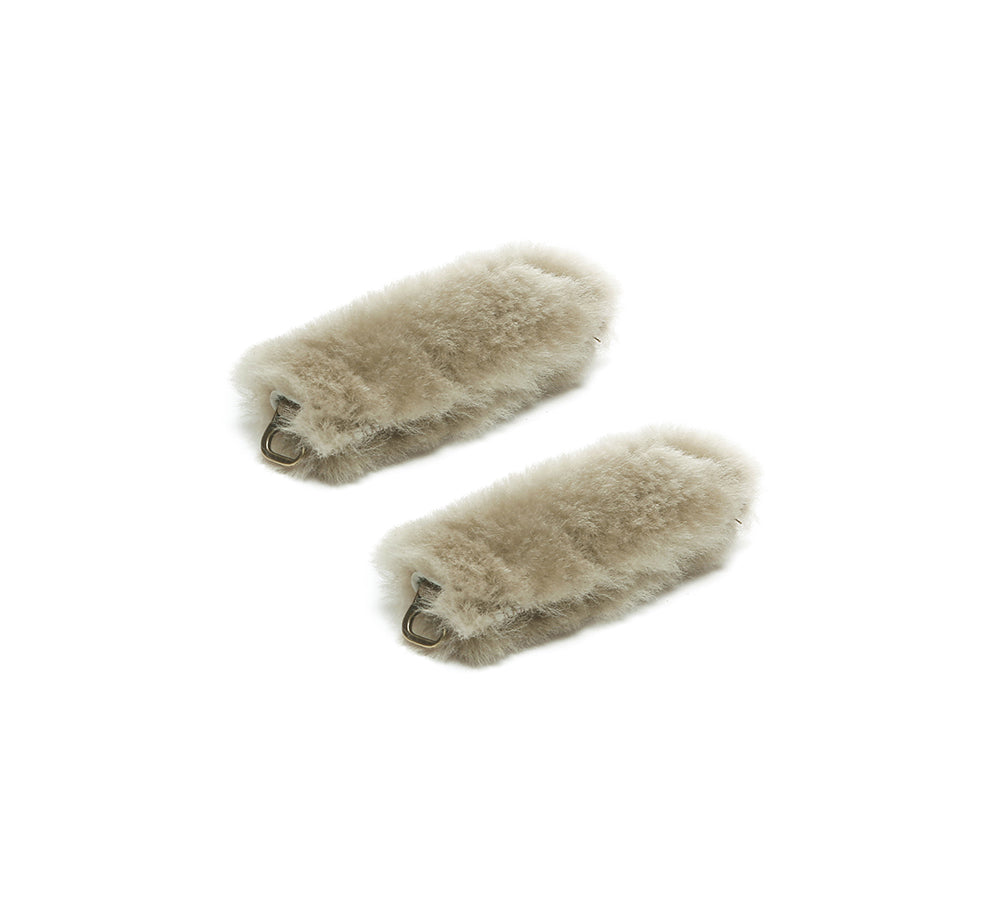 AUSTRALIAN SHEPHERD Slippers Removable Elastic Metal Connection Plush Shearling Strap-Shoes band-PEROZ Accessories