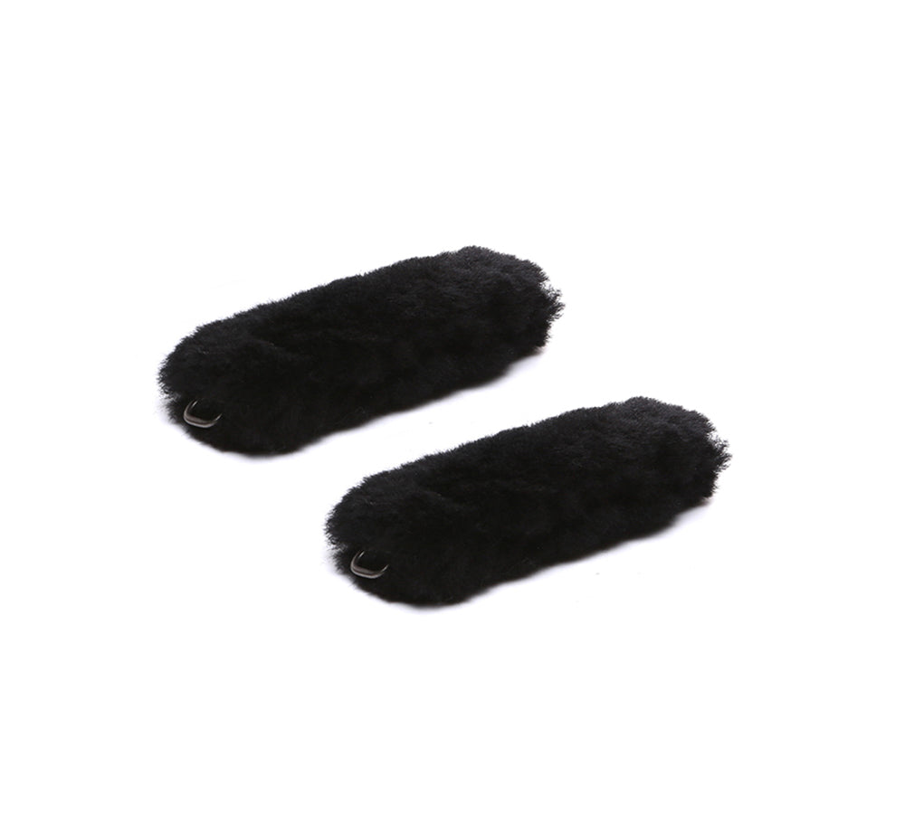 AUSTRALIAN SHEPHERD Slippers Removable Elastic Metal Connection Plush Shearling Strap-Shoes band-PEROZ Accessories