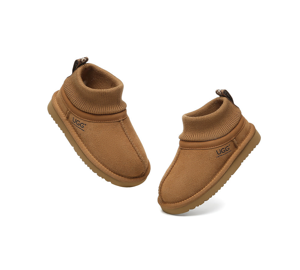 AUSTRALIAN SHEPHERD® UGG Slippers Kids Sheepskin Wool Stretchy Ankle Margaret-PEROZ Accessories