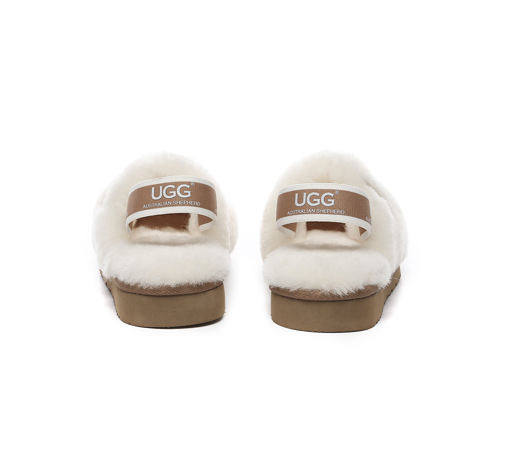 AUSTRALIAN SHEPHERD UGG Slippers Kids Slingback Fluffy Kamari-Slides-PEROZ Accessories