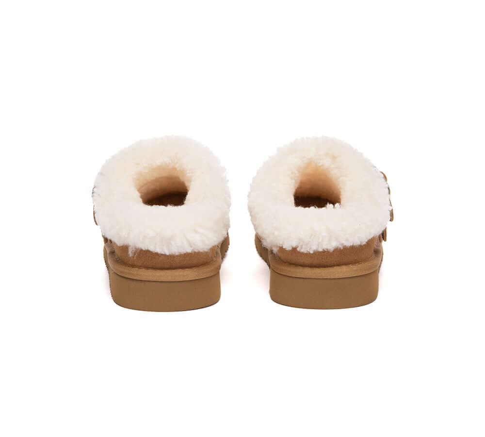 AUSTRALIAN SHEPHERD® UGG Slippers Sheepskin Wool Adjustable Strap Ankle Trim Pulsey-PEROZ Accessories