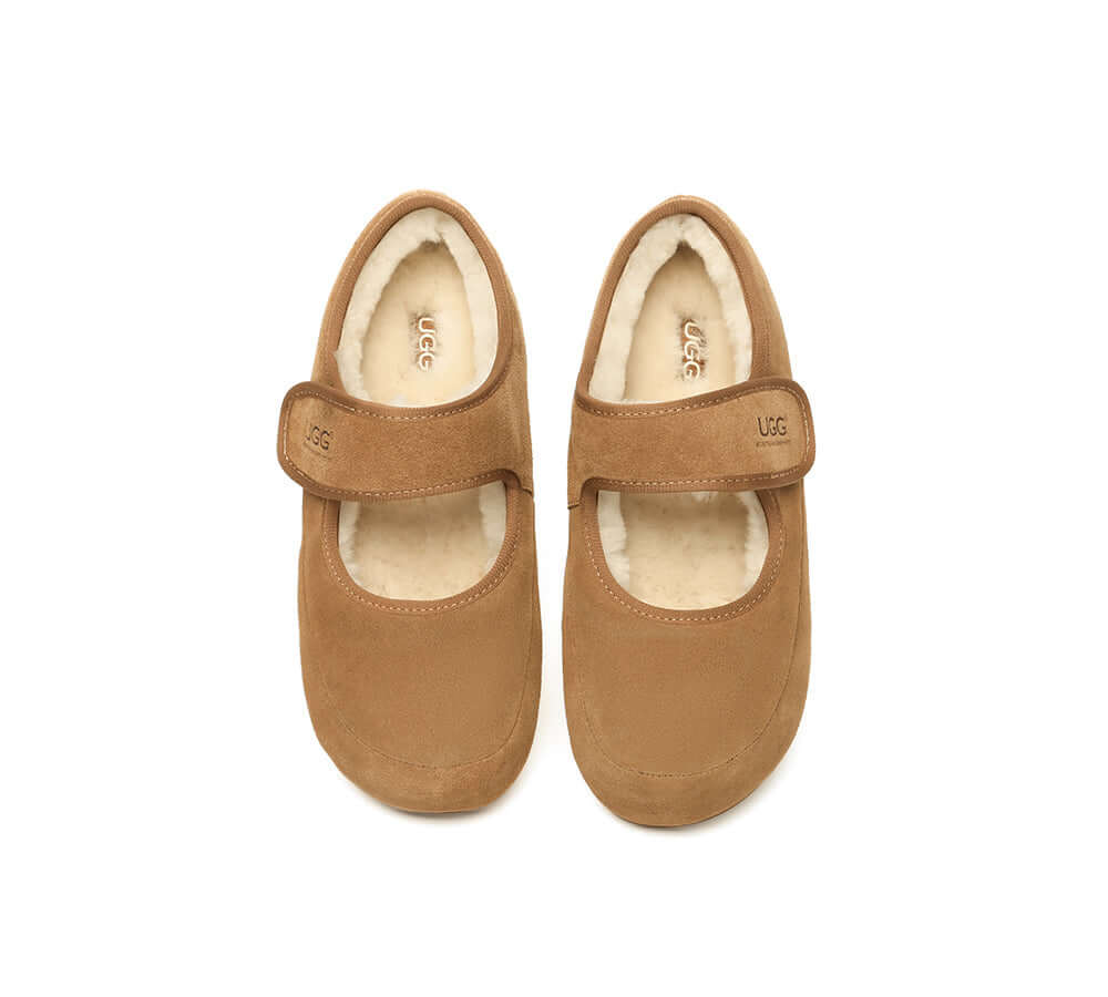 AUSTRALIAN SHEPHERD® UGG Slippers Sheepskin Wool Adjustable Strap Mary Jane Millie-PEROZ Accessories