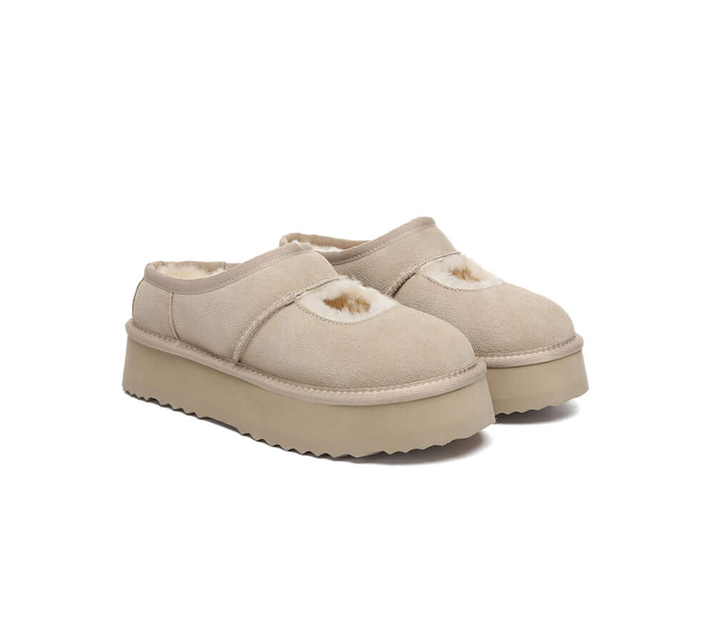 AUSTRALIAN SHEPHERD® UGG Slippers Sheepskin Wool Ankle Platform Carmella-PEROZ Accessories