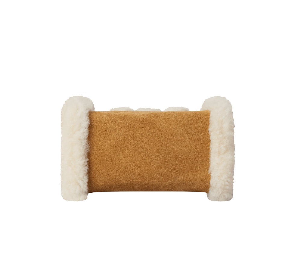 AUSTRALIAN SHEPHERD Women Fluffy Shearling Strap Over Shoulder Bag Momo-Bags-PEROZ Accessories