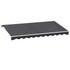 Instahut Retractable Folding Arm Awning Manual Sunshade 4.5Mx2.5M Grey-Home & Garden > Shading-PEROZ Accessories
