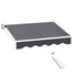Instahut Retractable Folding Arm Awning Motorised Sunshade 2Mx1.5M Grey-Home & Garden > Shading-PEROZ Accessories