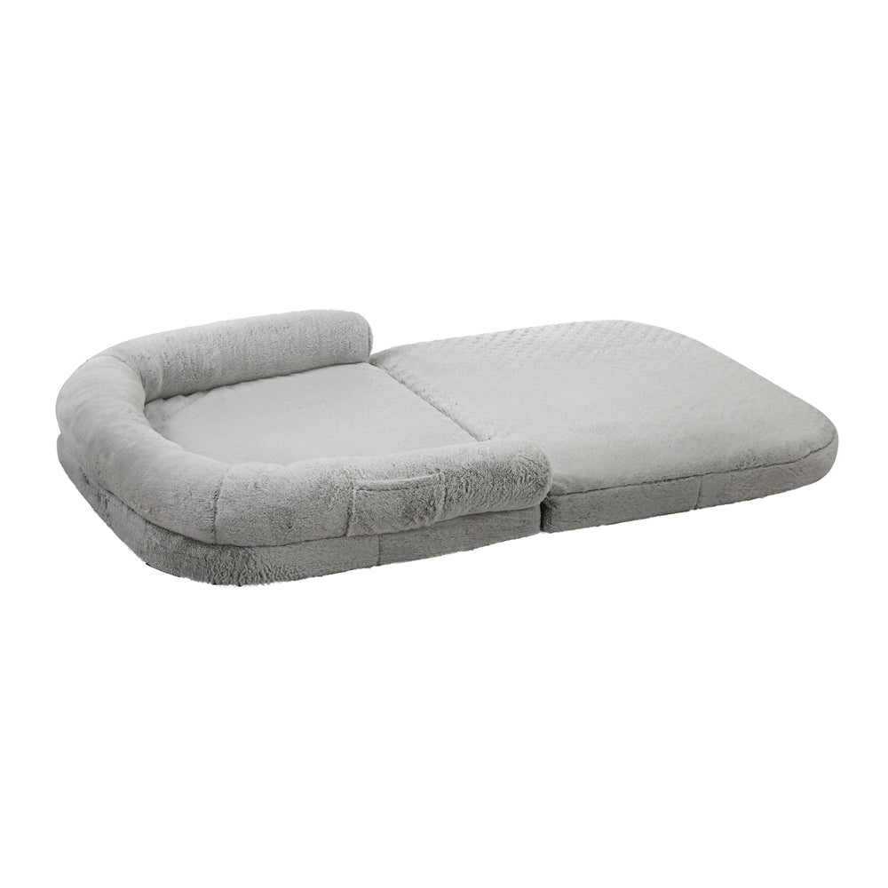 Alopet Foldable Calming Dog Bed Removable Washable Grey-Dog Bed-PEROZ Accessories