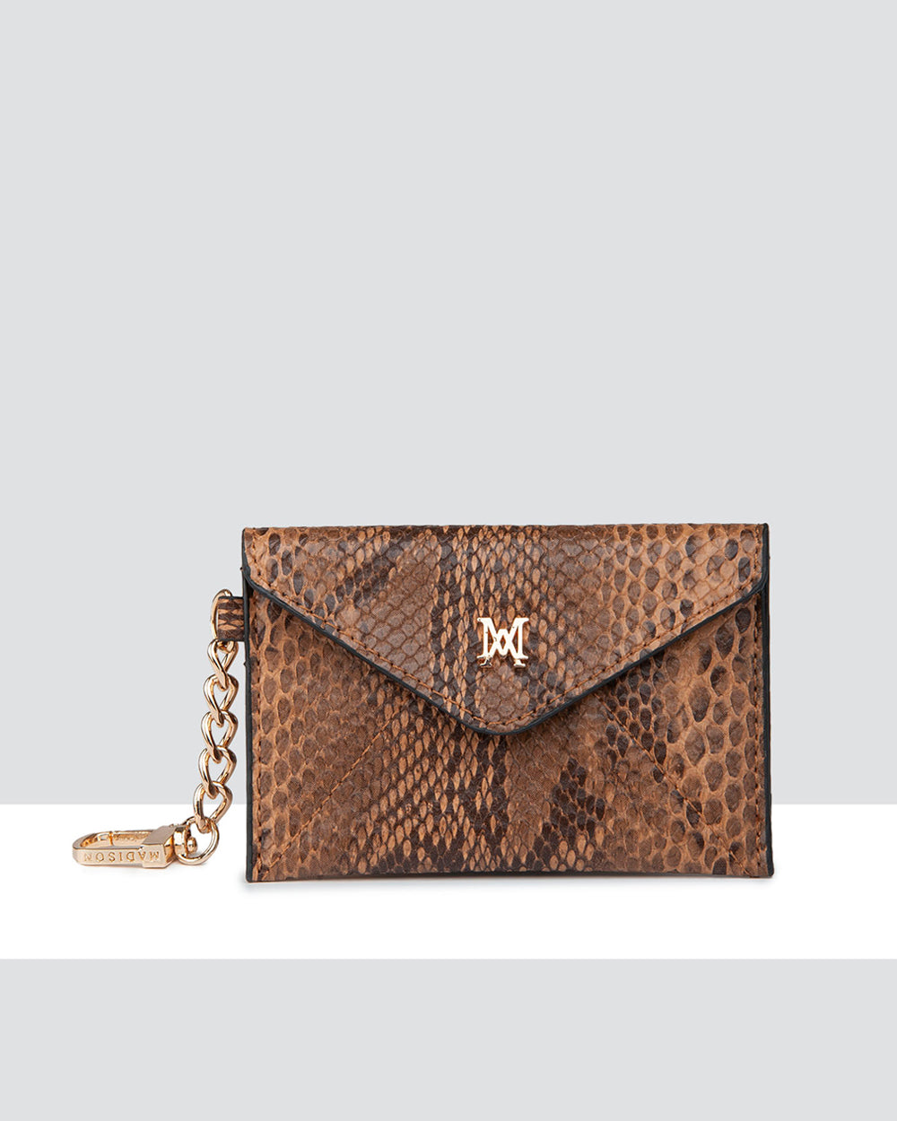 Amber Envelope Card Case With Chain Clip-Wallets-PEROZ Accessories