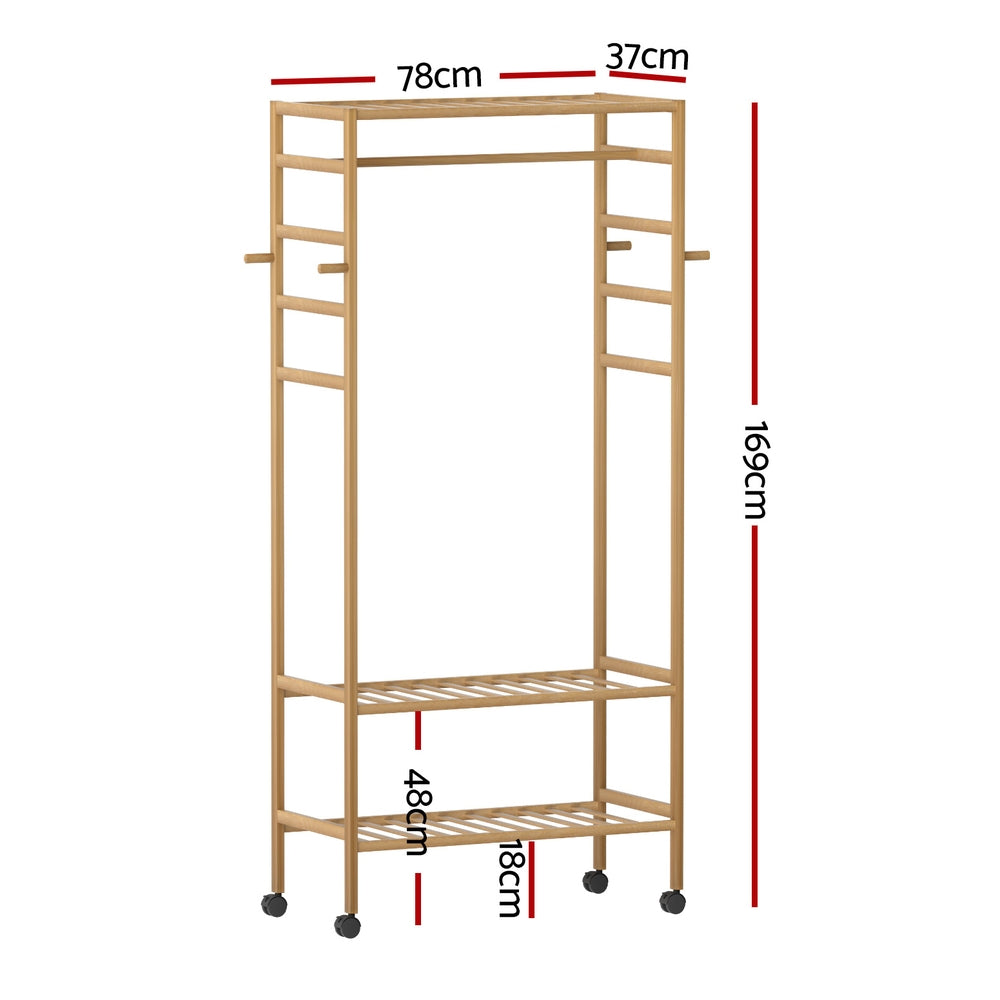 Artiss Clothes Rack Wardrobe Coat Stand 169cm-Furniture > Living Room > Coat Racks-PEROZ Accessories