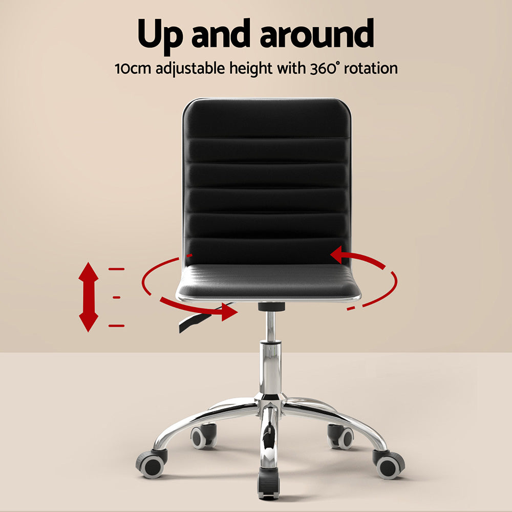 Artiss Computer Desk Office Chair Set Desks with Keyboard Shelf Try Black-Furniture > Office > Desks-PEROZ Accessories