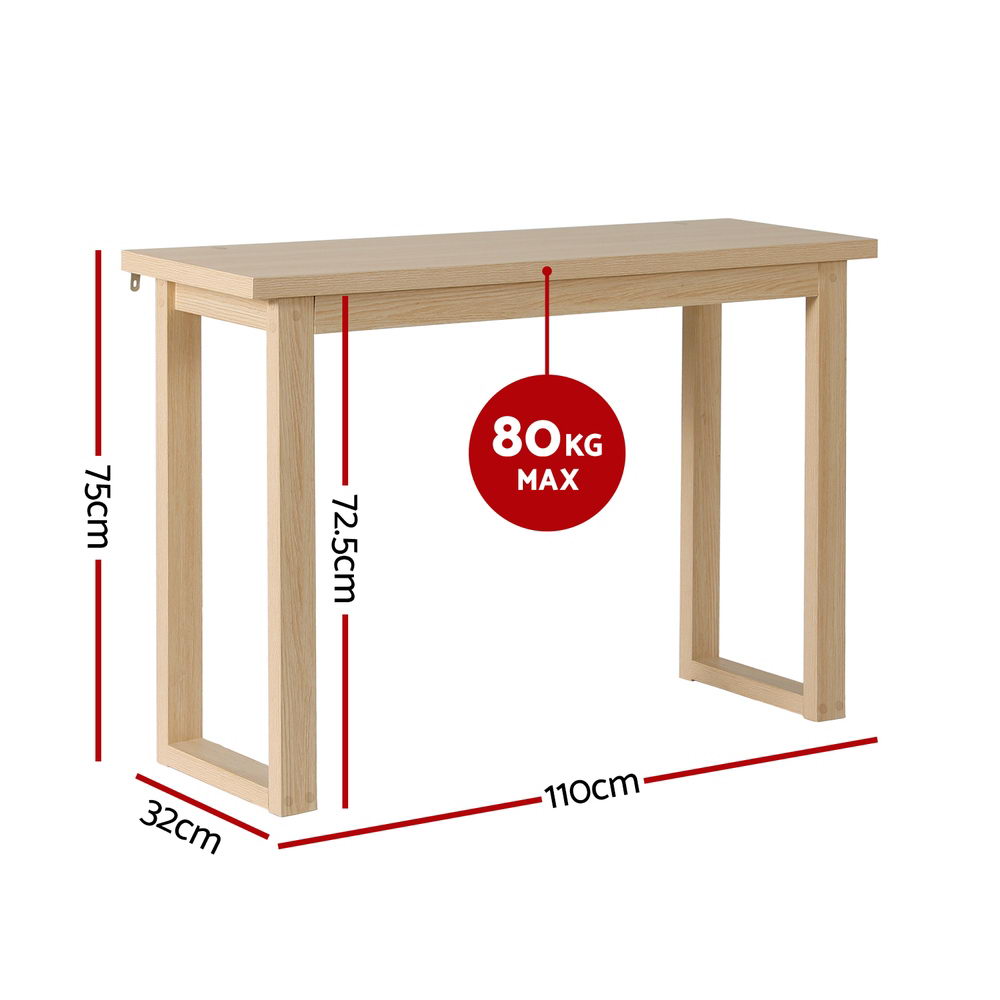 Artiss Console Table 110CM Pine-Furniture > Living Room > Side Tables-PEROZ Accessories