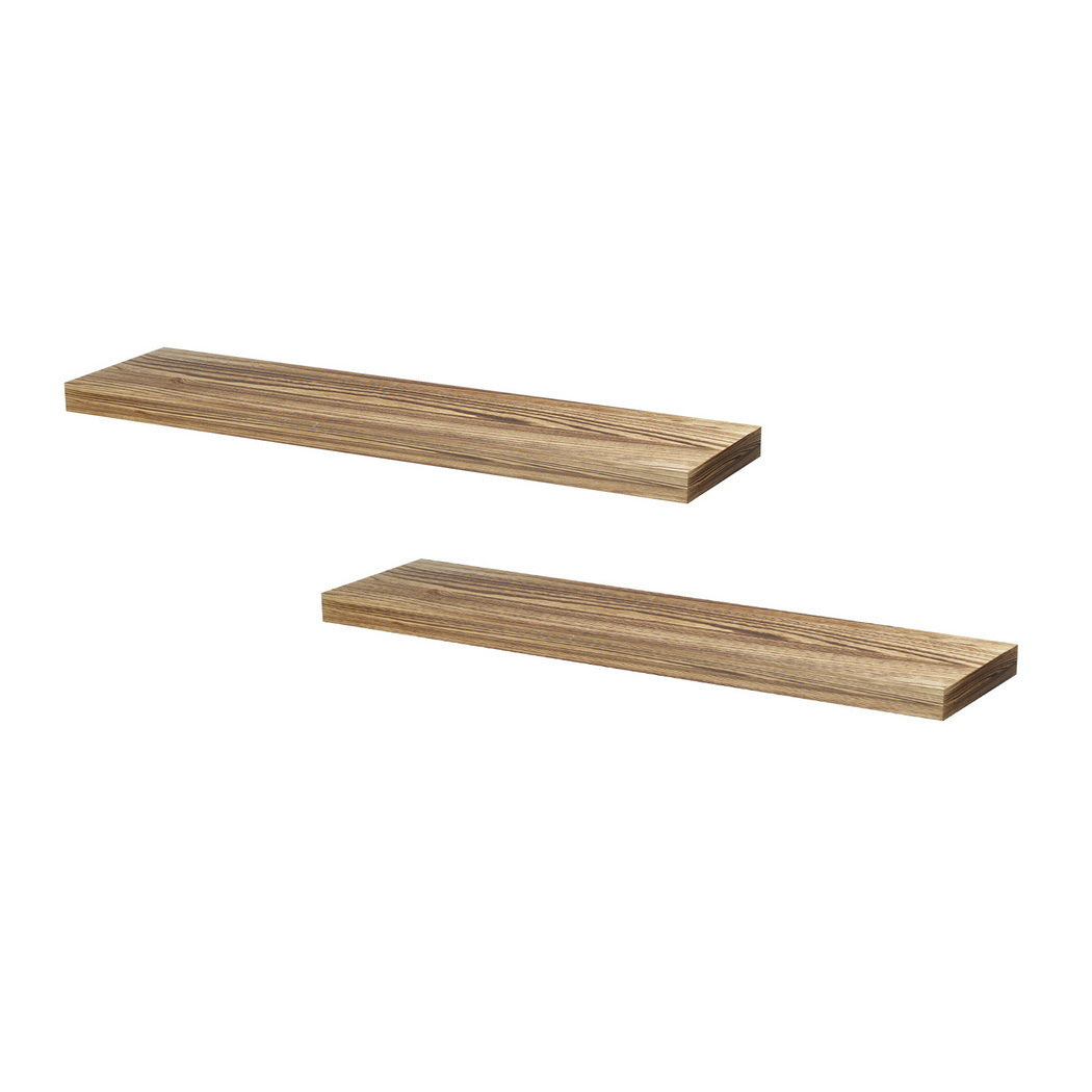 Artiss Floating Wall Shelf Set of 2 Wood 90CM-Home & Garden > DIY > Kitchen & Bathroom DIY-PEROZ Accessories
