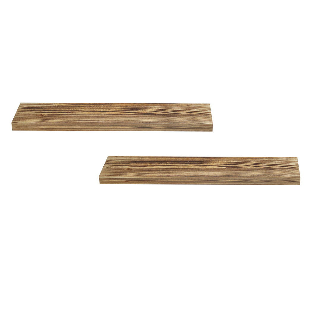 Artiss Floating Wall Shelf Set of 2 Wood 90CM-Home & Garden > DIY > Kitchen & Bathroom DIY-PEROZ Accessories