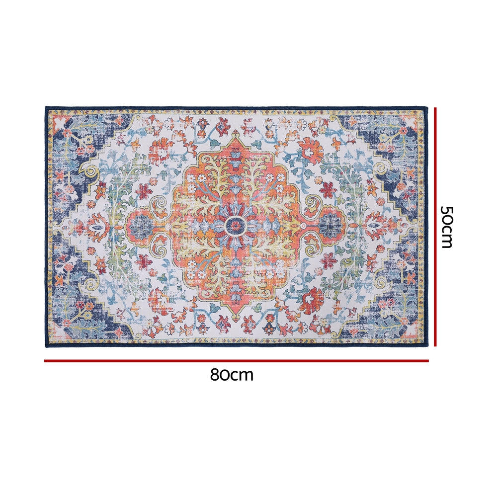 Artiss Floor Rug 50X80 Doormat Carpet Short Pile Non-Slip Entryway Mat Bohemian-Home & Garden > Rugs > Floor Rugs-PEROZ Accessories