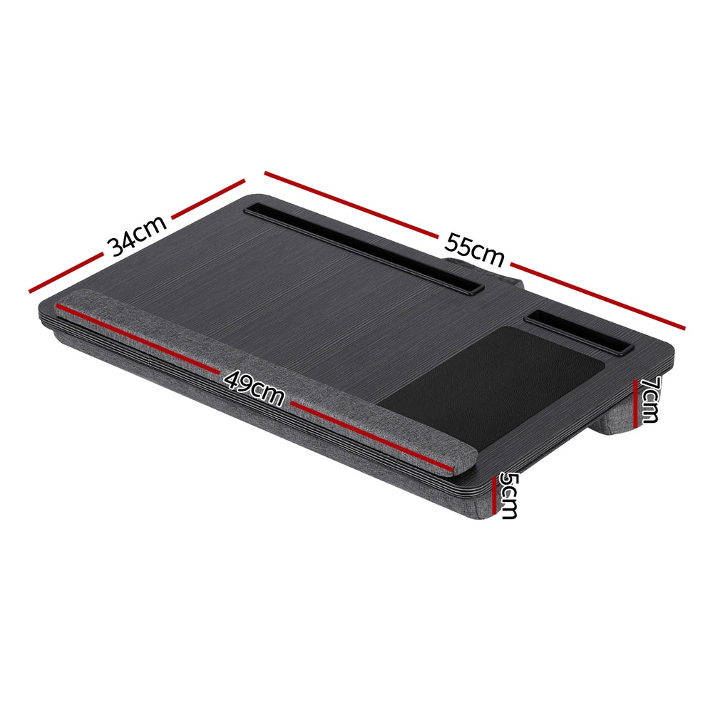 Artiss Lap Desk Laptop DeskS Portable w/ Wrist-rest Phone Slot Mouse Pad 55CM-Electronics > Computer Accessories > Laptop Stands-PEROZ Accessories