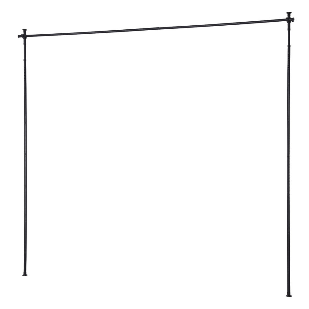 Artiss Room Divider Curtain Rod Extendable Black-Furniture > Bedroom > Room Dividers-PEROZ Accessories