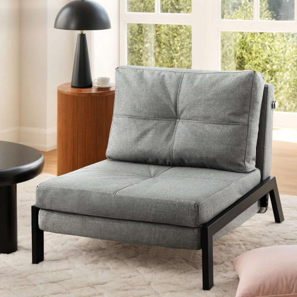 Artiss Sofa Bed Folding Convertible Couch Recliner Lounge Chair-Furniture > Bar Stools & Chairs > Arm Chairs & Recliners-PEROZ Accessories