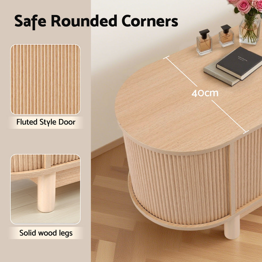 Artiss TV Unit Entertainment Unit Storage Cabinet 160cm Pine-Furniture > Living Room > TV Units-PEROZ Accessories