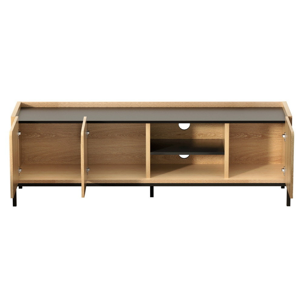 Artiss TV Unit Entertainment Unit Storage Cabinet Shelf 160cm Pine-Furniture > Living Room > TV Units-PEROZ Accessories