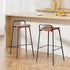 2x Artiss Bar Stools Kitchen Counter Stools Metal Brown-Furniture > Bar Stools & Chairs > Table & Bar Stools-PEROZ Accessories