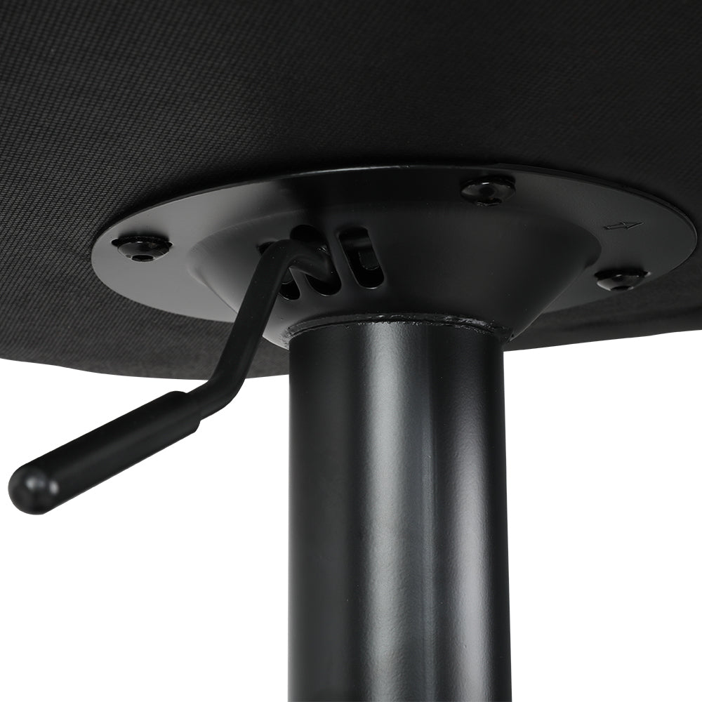 Artiss 2x Bar Stools Kitchen Swivel Bar Stool Gas Lift Chairs Barstools Black-Furniture > Bar Stools & Chairs-PEROZ Accessories