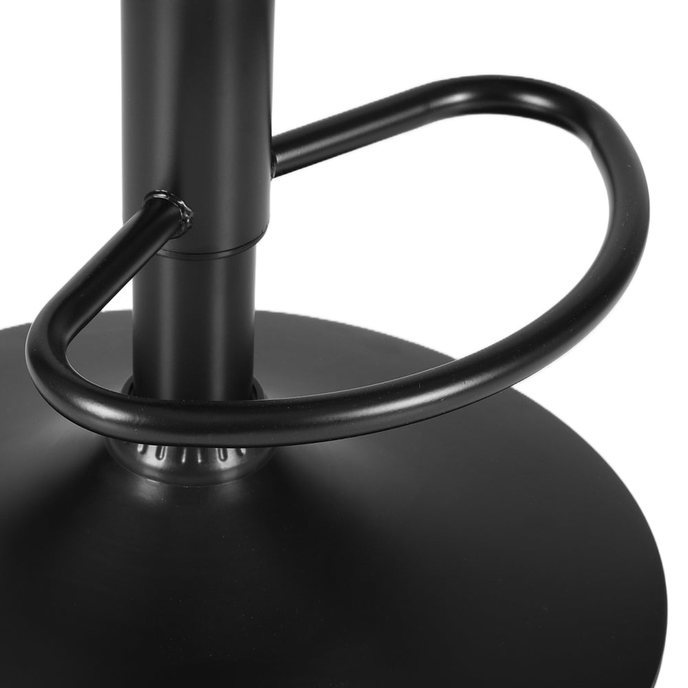 Artiss 2x Bar Stools Kitchen Swivel Bar Stool Gas Lift Chairs Barstools Black-Furniture > Bar Stools & Chairs-PEROZ Accessories