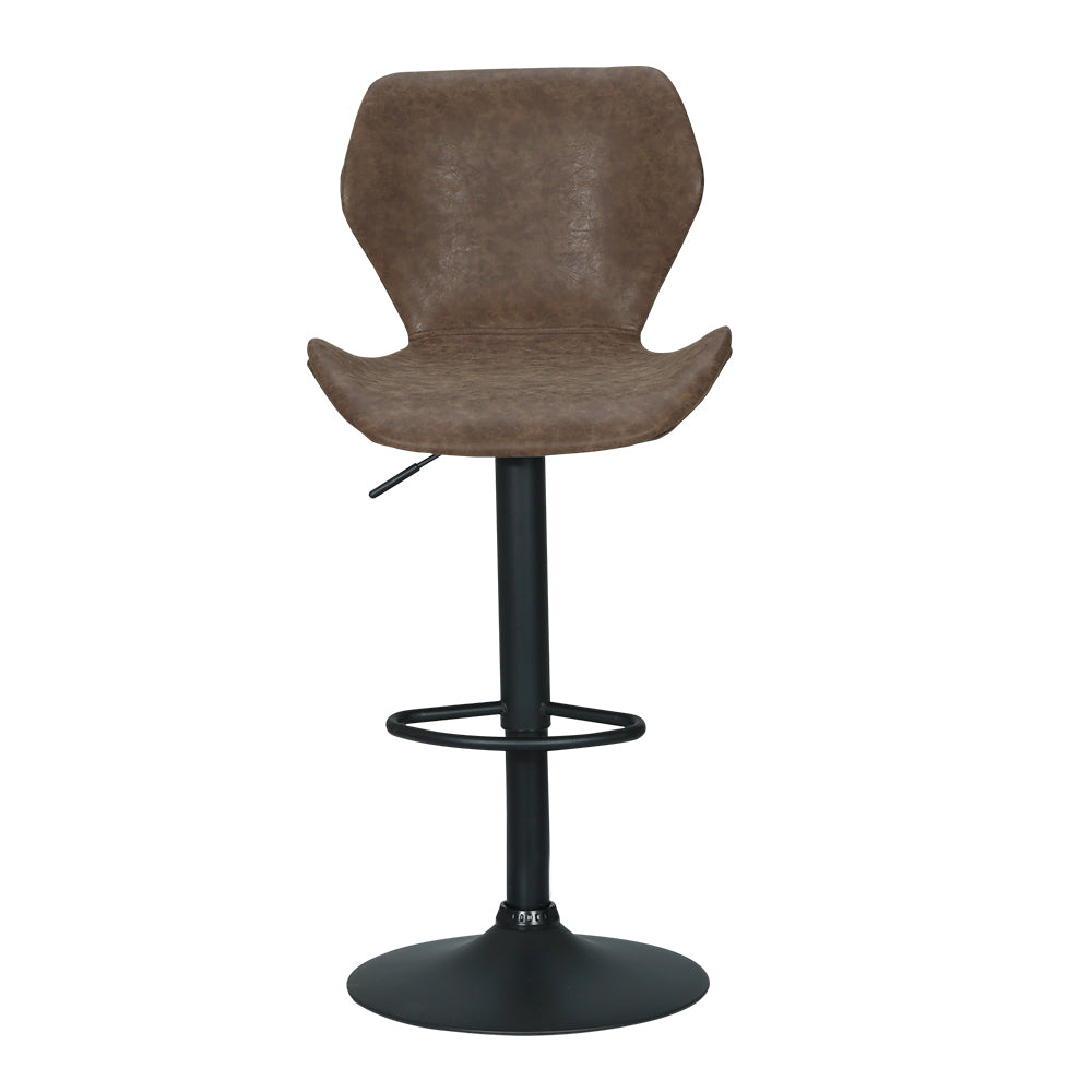 Artiss Bar Stools Kitchen Counter Stools Swivel Gas Lift Vintage Chairs Brown x2-Furniture > Bar Stools & Chairs-PEROZ Accessories