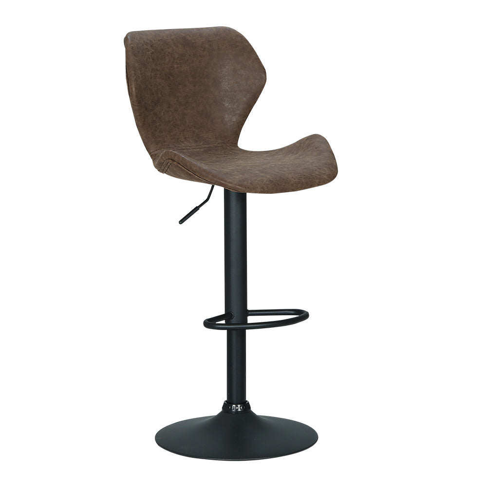 Artiss Bar Stools Kitchen Counter Stools Swivel Gas Lift Vintage Chairs Brown x2-Furniture > Bar Stools & Chairs-PEROZ Accessories
