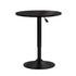 Artiss Bar Table Gas Lift Round Black-Bar Tables-PEROZ Accessories
