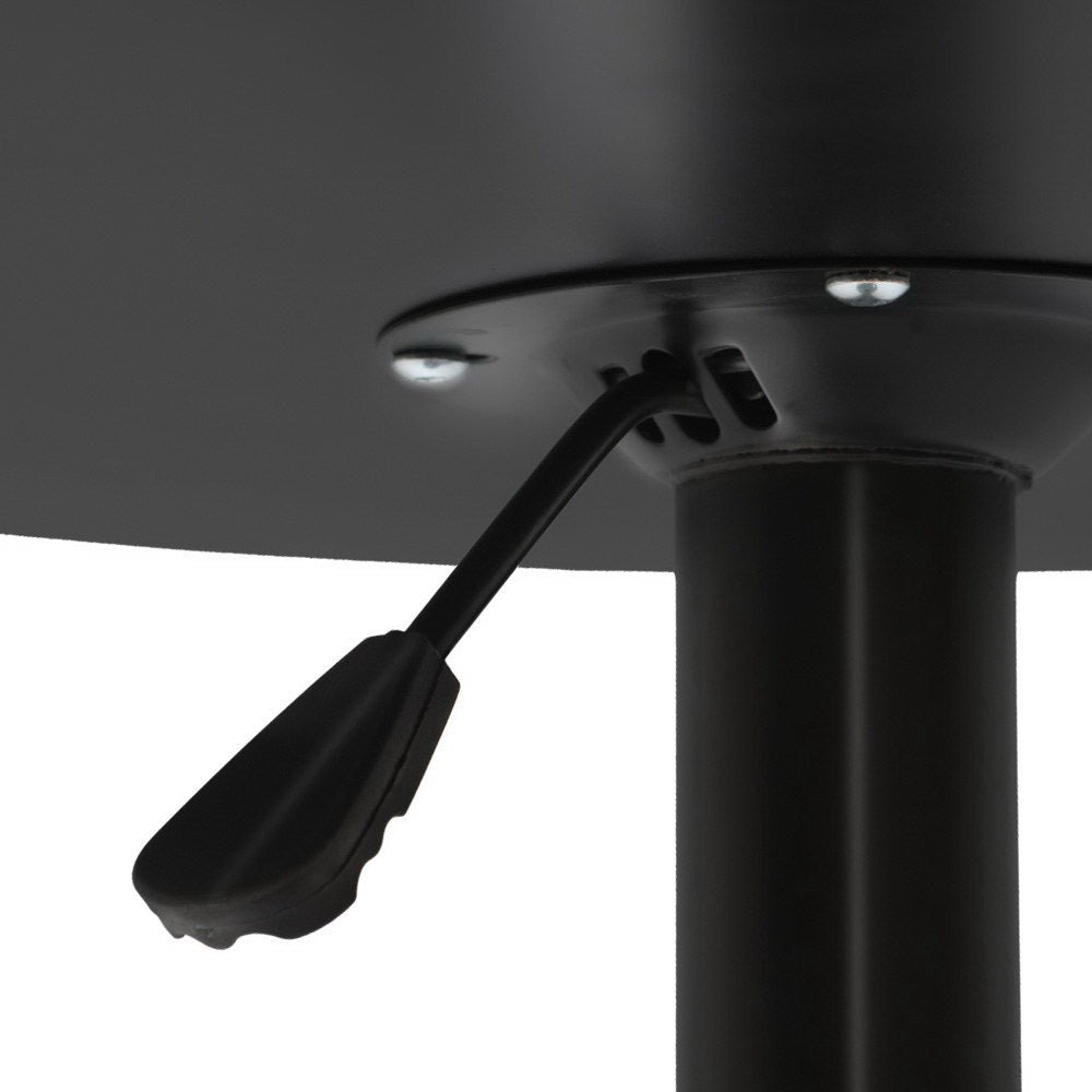 Artiss Bar Table Gas Lift Round Black-Bar Tables-PEROZ Accessories